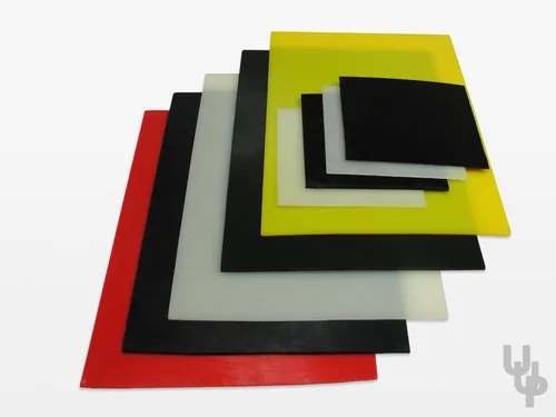 Miniatura 5 de Hoja de poliuretano fundido, 12 x 12 pulgadas, varios colores y tamaños disponibles, grosor de 1/4 pulgadas, durómetro 40A, negro