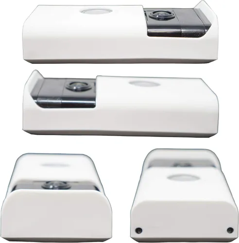 Miniatura 3 de Carcasa de silicona compatible con timbre de anillo, vídeo (1ª generación), diseño de campana de tu puerta con cristal solar, protección UV y White