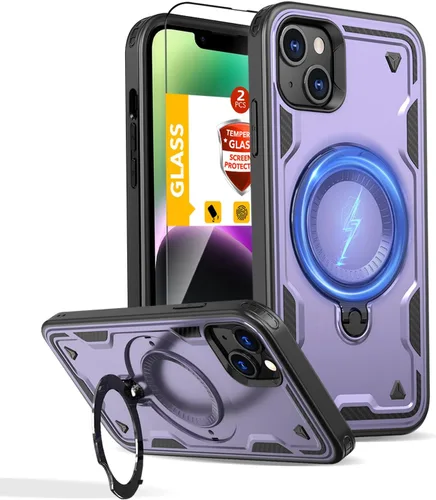 Miniatura 147 de Funda magnética para Google Pixel 9A compatible con cargador inalámbrico MagSafe, para Pixel 9A, funda de teléfono integrada de 360 °, con 2