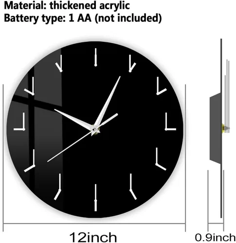 Miniatura 2 de The Geeky Days Reloj de pared moderno simple reloj redundante reloj redondo decorativo reloj de pared arte creativo decorativo silencioso reloj