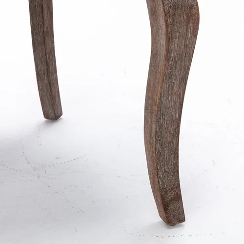 Miniatura 11 de Ball & Cast Mid-Century - Juego de 2 sillas de comedor tapizadas, sillas de cocina de tela gruesa con respaldo de ala con cabeza de clavo de bronce