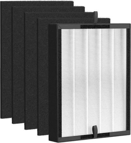 Filtro de repuesto 45i compatible con Alen BreatheSmart Flex Bh400 y 45i Purificador de aire puro, comparado # B4-Fresh/FL40-Silver-Carbon, filtro