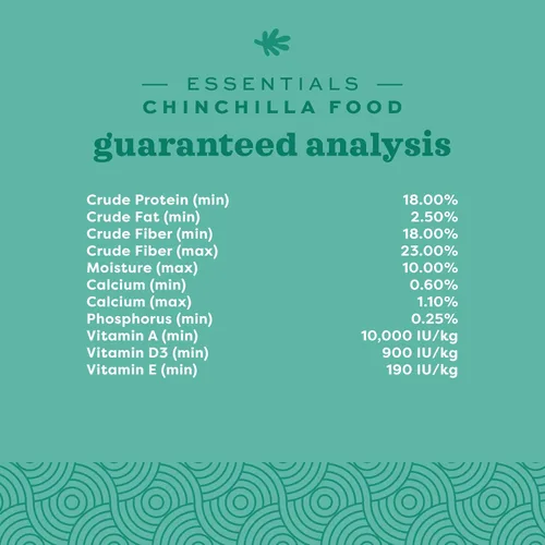 Miniatura 8 de Oxbow Essentials - Alimento de chinchilla, hecho con alfalfa de Oxbow y alimentos ricos en vitaminas y minerales para chinchillas, pellets