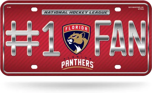 Miniatura 19 de NHL #1 - Placa de matrícula metálica para ventilador