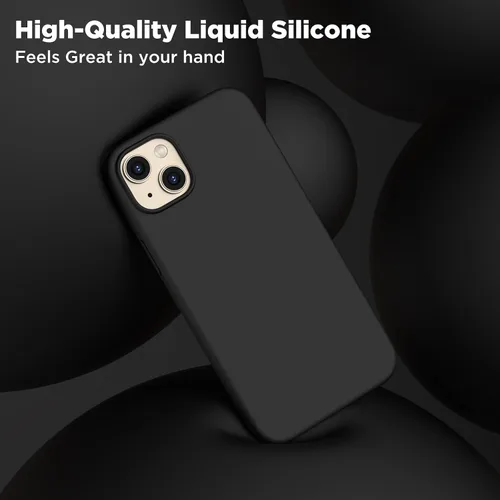 Miniatura 4 de Funda de silicona diseñada para iPhone 14 Plus, con 2 protectores de pantalla, funda protectora de cuerpo completo a prueba de golpes, funda delgada