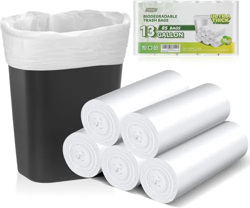 Miniatura 11 de Inwaysin - Bolsas de basura pequeñas de 1.2 galones biodegradables, 180 bolsas de basura pequeñas, sin perfume, bolsas de basura pequeñas sin