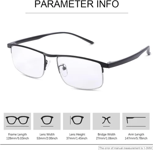 Miniatura 5 de Gafas de lectura fotocromáticas progresivas multifocal, lentes de lectura UV, bloqueador de luz azul, lentes de transición para hombres y mujeres