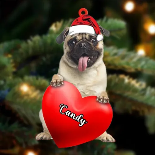 Miniatura 138 de Adornos de Navidad personalizados para perros, nombre personalizado, adorno de Malamute de Alaska, adornos acrílicos, regalos de Navidad, amantes