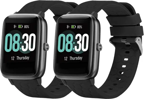 Miniatura 11 de TenCloud Paquete de 2 correas compatibles con GRV FC1/FC5 de 0.748 in Veryfitpro para ID205L ID205S bandas deportivas de repuesto para GRV ID205L