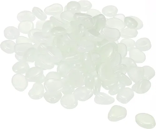 Miniatura 11 de MECCANIXITY 300 piedras brillantes de 8 a 0.433 in brillantes para decoración en la oscuridad, piedras luminosas, decoración de bricolaje azul