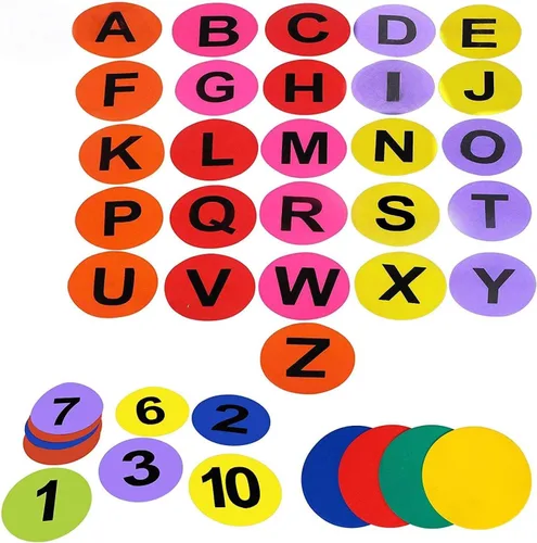 Miniatura 15 de GSi Spot Markers – Non-Slip Non-Toxic Poly Spots – Floor Markers for PE, Sports & Classroom Activities