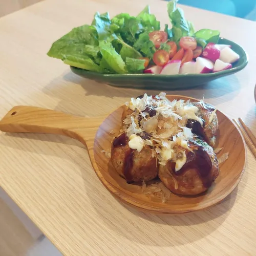 Miniatura 4 de Boki - Plato de mano coreano, plato de cuchara de madera con asa, estilo coreano, vajilla de madera de teca, mesa de comedor, encimera, decoración