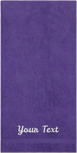 Miniatura 75 de Toallas personalizadas, calidad de hotel y spa, súper suaves, altamente absorbentes, juegos de baño, 100% algodón, toallas monogramadas, juego