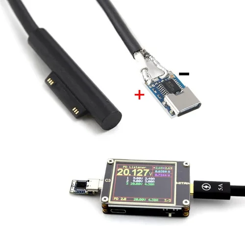 Miniatura 7 de AITRIP 5 unidades PDC004-PD PD Módulo señuelo de señuelo, USB-C PD 12 V CC módulo de disparo de potencia de voltaje fijo 5A Tipo-C entrada hembra