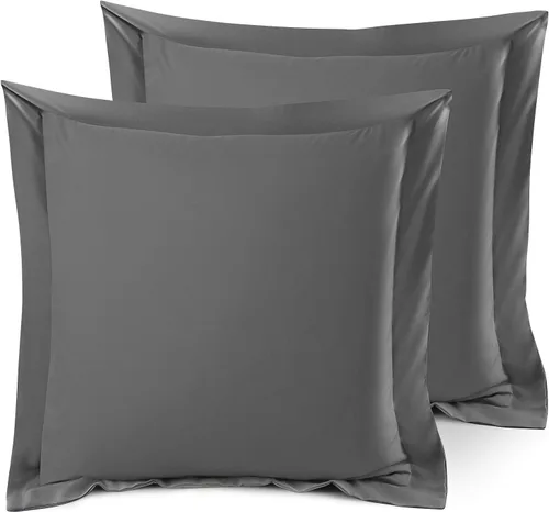 Miniatura 61 de Nestl Juego de 2 fundas tipo sham de almohada suaves - Fundas de almohada de microfibra de doble cepillado - Fundas de almohada de cama premium