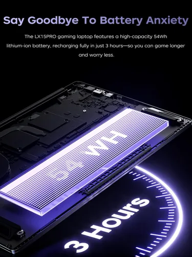 Miniatura 7 de KAIGERR Portátil para juegos, computadora portátil de 15.6 pulgadas con AMD Ryzen 7 5700U (8C/16T, hasta 4.3GHz), 16 GB de RAM 512 GB NVMe SSD