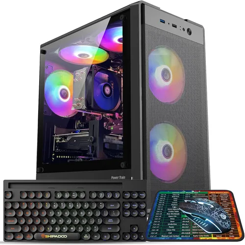 Miniatura 11 de Computadora de Escritorio Torre PC, Intel Core i7-4770-3.4GHz, RAM DDR3 de 16 GB, disco duro SSD M.2 de 512 GB, ventilador RGB x 3, Wi-Fi 6.0, USB