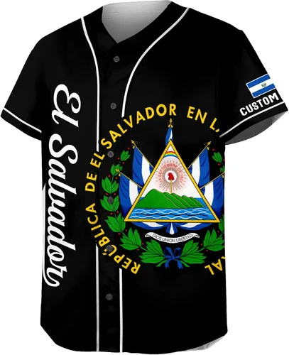 Miniatura 5 de CHIARA CONTI11 El Salvador Jersey Béisbol, Camiseta de fútbol de El Salvador, Camiseta de béisbol personalizada de El Salvador Hombres