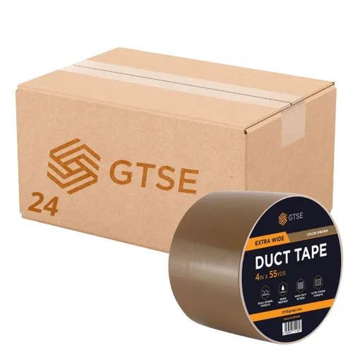 Miniatura 62 de Cinta adhesiva ancha GTSE, negra, 3 pulgadas x 55 yardas (164 pies), cinta de reparación resistente e impermeable para uso en interiores