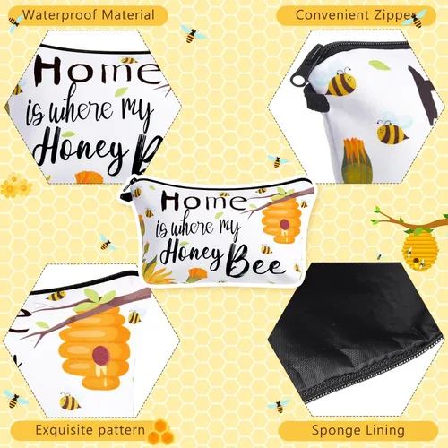 Miniatura 3 de Reginary 6 bolsas de maquillaje, monedero de viaje, bolsa de cosméticos impermeable multifunción con cremallera, bolsa de aseo para lápices