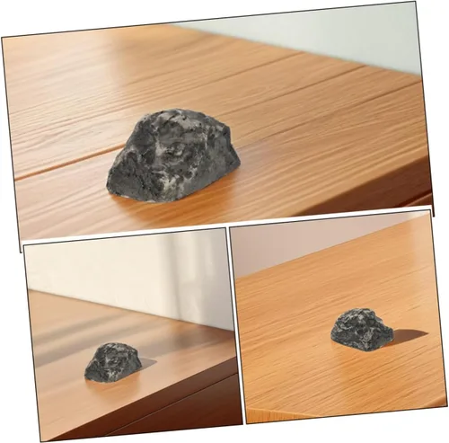 Miniatura 3 de VOSAREA 3 piezas de llavero de piedra realista para exteriores, resistente a la intemperie, oculta, para almacenamiento seguro de jardín que combina