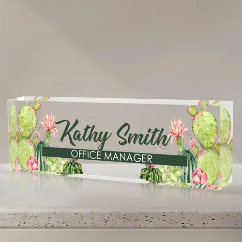 Miniatura 39 de Placa de nombre personalizada para escritorio, placa de nombre de escritorio personalizada, placa de nombre acrílica, accesorios de escritorio