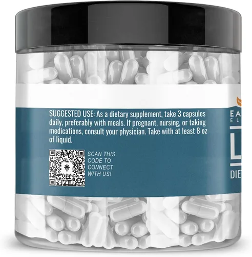 Miniatura 2 de Earthborn Elements L-citrulina de origen natural, 200 cápsulas, probada en laboratorio, sin estearatos ni rellenos de arroz