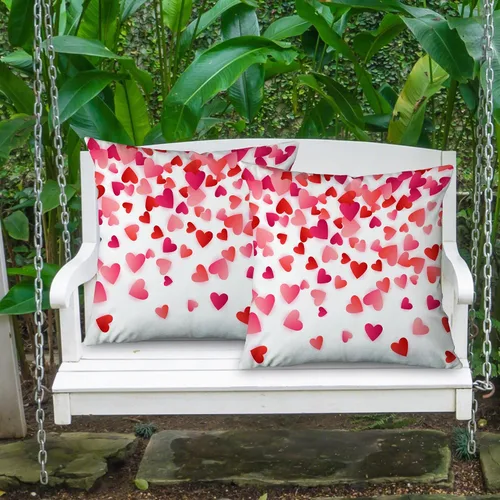 Miniatura 3 de Juego de 2 fundas de almohada de corazón para el día de San Valentín de 20 x 20 pulgadas, regalos románticos de San Valentín, Día de la Madre