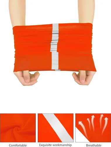 Miniatura 7 de SATINIOR 8 piezas de polaina reflectante para el cuello para hombre, pasamontañas de ciclismo, máscara facial, bandana para el sol para hombre