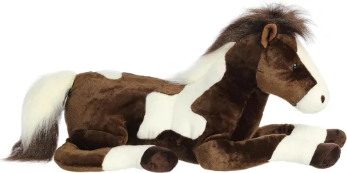 Miniatura 3 de Aurora® Adorable animal de peluche Super Flopsie™ Paint™, facilidad lúdica, compañeros atemporales, color marrón, 27 pulgadas