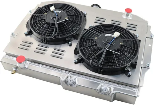 Miniatura 3 de Radiador de 3 filas compatible con AMC Rambler/Javelin AMX/SST/DPL V8 1959 1960 1965 1967 1969 1970 1972 Radiador de aluminio+ ventilador