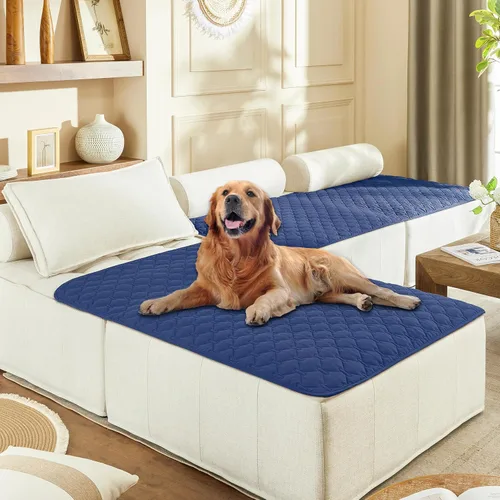 Miniatura 126 de gogobunny Manta 100% Impermeable de Doble Cara para Perros, Cubierta Suave para Cama de Mascotas, Reversible, Protege Muebles, Sillón, Sofá, Coche