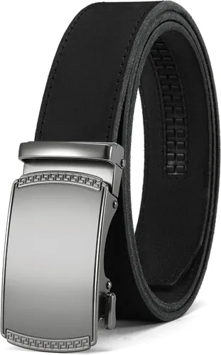 Miniatura 47 de CHAOREN Cinturón para hombre de cuero con trinquete - Ajuste personalizable, estilo sin esfuerzo (35 mm)