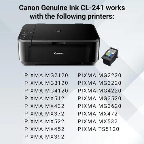 Miniatura 7 de Cartucho de tinta de color genuino Canon CL-241, compatible con MG2120/3120/4120, MX512/432/472/372/392/522/532/452, MG2220/3220/4220/3520/3620