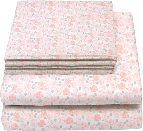 Miniatura 23 de Juego de sábanas tamaño individual para niños y niñas, sábanas para niños, linda sábana de cama, incluye sábana plana, ajustable y funda de Azul