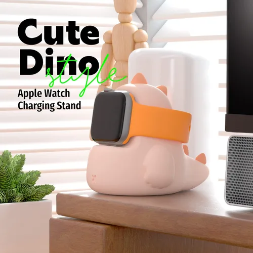Miniatura 2 de ELETIUO Soporte Cargador Compatible con Apple Watch Series Ultra2/Ultra/10/9/8/SE2/7/6/SE/5/4/3/2/1 (49/46/45/44/42/41/40/38mm), Base de Carga Rosa