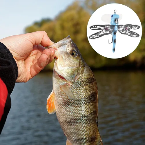 Miniatura 9 de Toddmomy Señuelo libélula de plástico cebos de pesca Kit de pesca de libélula cebo de pesca de libélula señuelo de libélula cebo de pesca