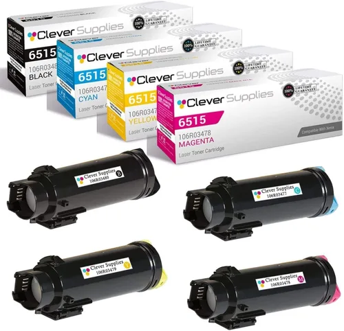 Miniatura 240 de CS compatible Xerox Phaser 6510/WorkCentre 6515 (106r03480) 2 cartuchos de tóner negro para Phaser 6510, WorkCentre 6515 2 negro