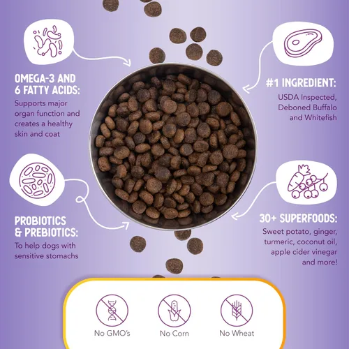 Miniatura 6 de Health Extension Alimento seco para perros, alimento natural con vitaminas y minerales añadidos, adecuado para todos los cachorros, incluye receta