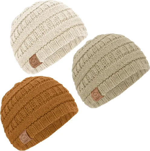 Miniatura 118 de KeaBabies 3-Pack Baby Beanies for Boys, Girls - Stretchy Knit Baby Hats, Cute Newborn