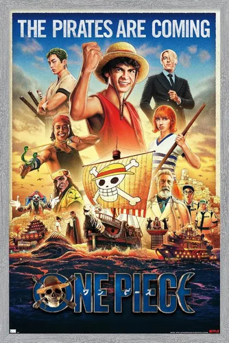 Miniatura 16 de Trends International Netflix One Piece - Póster de pared de una hoja, 34 pulgadas de largo x 22.4 pulgadas, versión enmarcada en negro Versión