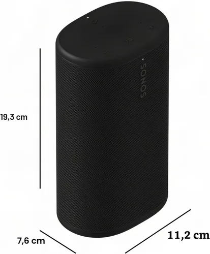 Miniatura 6 de Sonos Play - Altavoz Bluetooth portátil con WiFi, Alexa, batería de 24 horas, base de carga, color negro