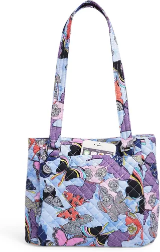 Miniatura 5 de Vera Bradley Bolso bandolera de algodón con múltiples compartimentos para mujer