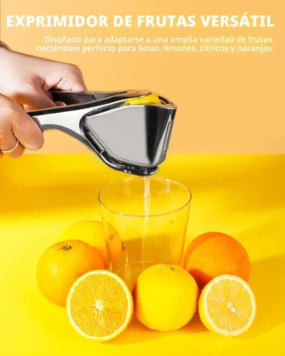 Miniatura 4 de Bagrox Exprimidor de Limón, Exprimidor de Jugo de Limón de Acero Inoxidable, Exprimidor Manual para Limón, Cítricos, Lima, Naranja, Exprimidor