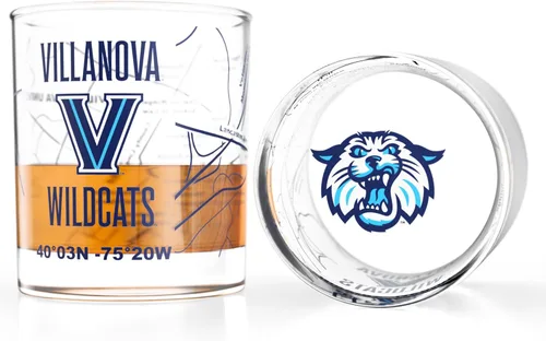 Miniatura 10 de Greenline Goods – Vasos de Whiskey de la Universidad Estatal de Michigan Spartans (Set de 2), 10 oz – Logo de Color Completo + Mapa del Campus