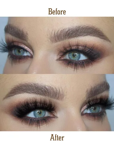 Miniatura 2 de Pestañas de visón esponjosas de aspecto natural, pestañas postizas Wispy de aspecto natural, pestañas completas 8D, pestañas de 20 mm de largo, rizo