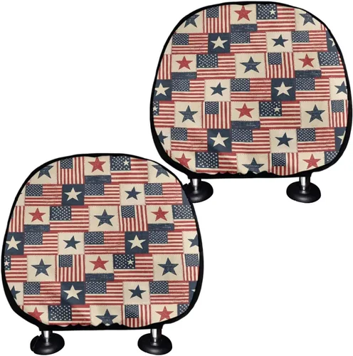Miniatura 19 de Funda personalizada para reposacabezas de asiento de automóvil, regalos personalizables, transpirables, paquete de 2 fundas de cojín para asiento