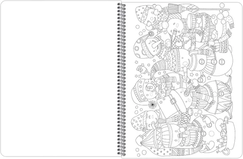 Miniatura 8 de Libro para colorear de Navidad para adultos (encuadernado lateralmente)