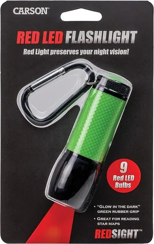 Miniatura 3 de Carson RedSight - Linterna LED roja para leer mapas de estrellas de astronomía y preservar la visión nocturna con dos ajustes de brillo (SL-33) XL