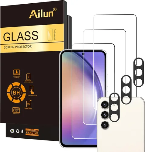 Miniatura 15 de Ailun Protector de Pantalla de Vidrio para Galaxy S25 Ultra [6.9 Pulgadas] 3Pack + 3Pack Lente de Cámara de Vidrio Templado Desbloqueo por Huella